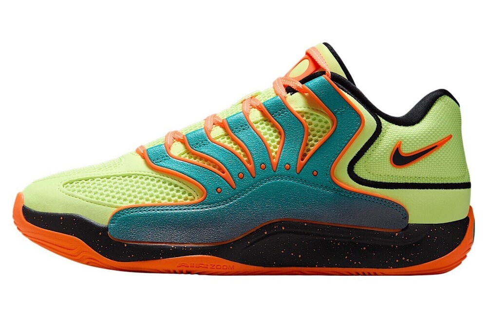 Size 14 Nike KD 18 NRG Timeline Kevin Black Lime Basketball Shoes HV1993-301